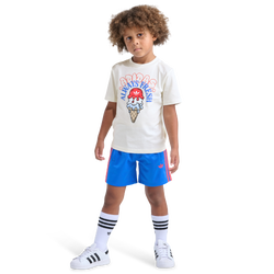 Boys' Toddler - adidas Ice Cream Shorts Set - Off White/Blue