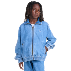 Girls' Grade School - adidas Denim Jacket - Antique Wash Denim