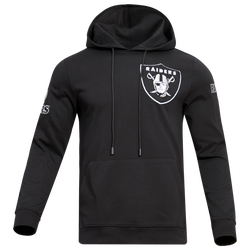 Men's - Pro Standard Raiders Chenille Hoodie - Black/Black