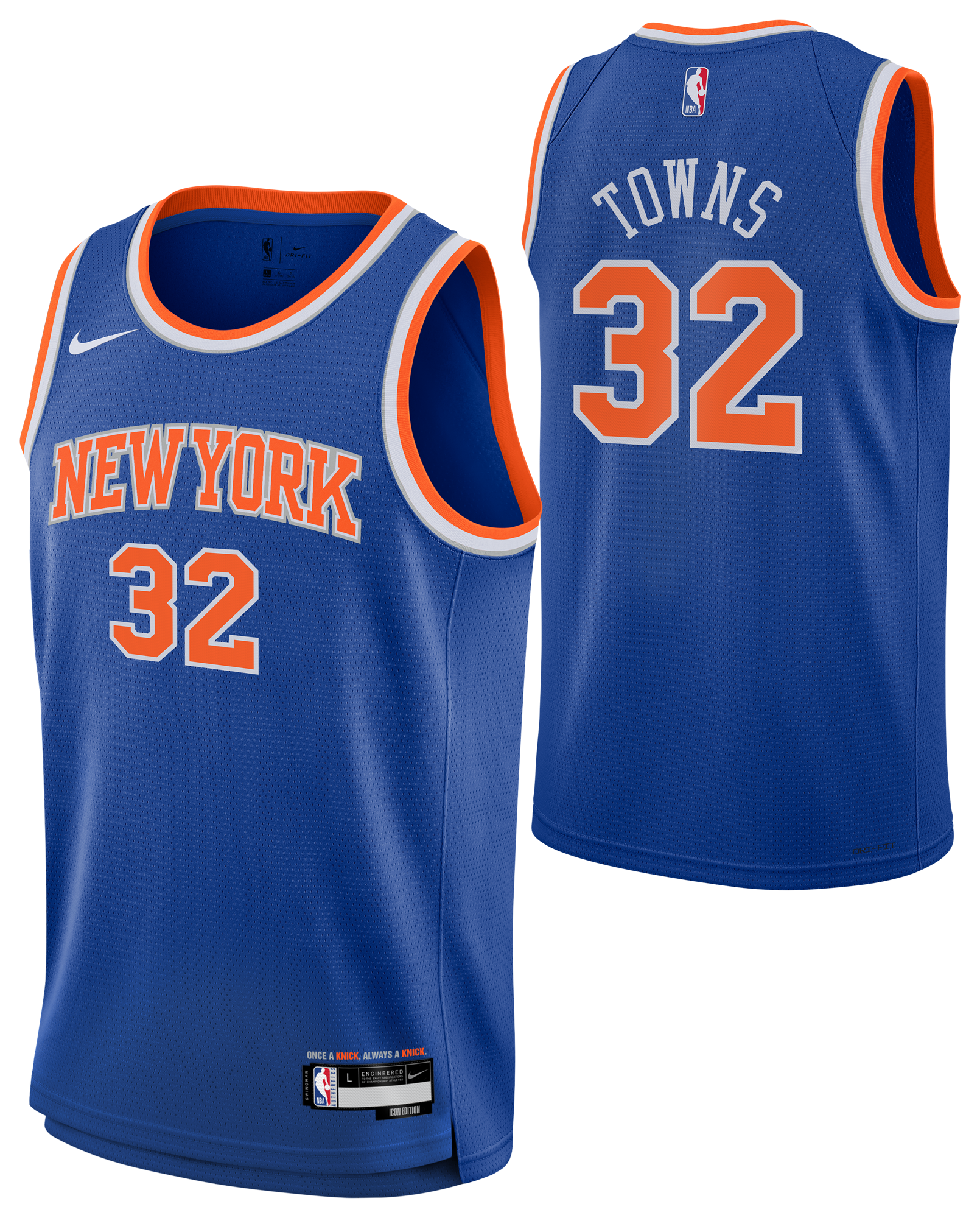 Nike Karl-Anthony Towns Knicks Icon Jersey - Boys' Grade School