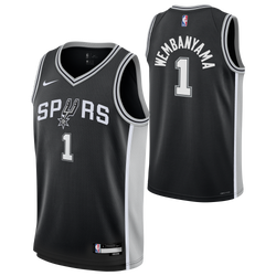 Boys' Grade School - Nike Victor Wembanyama Spurs Icon Jersey - Black