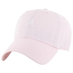 Men's - 47 Brand Braves Base Runner Ballpark 47 Clean Up Cap - Pink/Multi