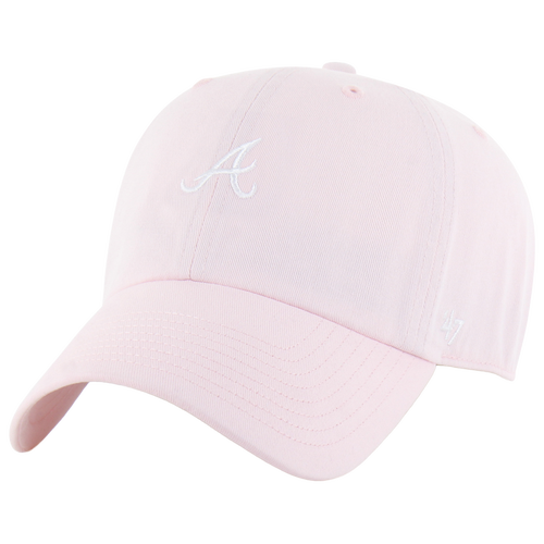 MENS - 47 Brand Braves Base Runner Ballpark 47 Clean Up Cap - Pink/Multi