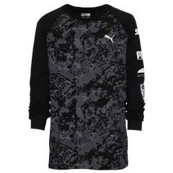 Boys' Grade School - PUMA Camo Pocket Joggers - Black/Multi