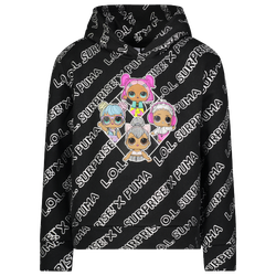 Boys' Preschool - PUMA X LOL Fleece Pullover Hoodie - Black/Black
