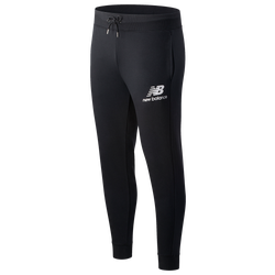 Men's - New Balance Essential Stacked Logo Sweatpants - Black