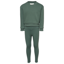 Girls' Preschool - LCKR Crew Set - Forest Green