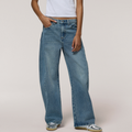 Cozi Denim Barrel Pants - Cozi Light Denim