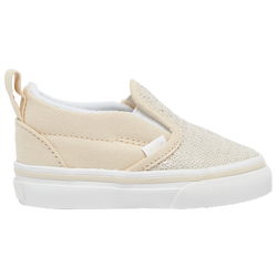Girls' Toddler - Vans Classic Slip On - Sandshell/White