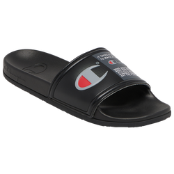 Men's - Champion CS Squish Slides - Black/Grey/Red