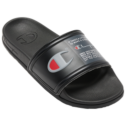 Boys' Grade School - Champion IPO Squish Slides - Black/Grey/Red