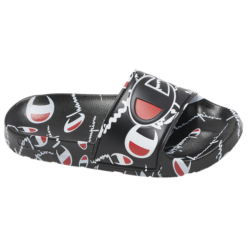 

Champion Boys Champion IPO Warped Slides - Boys' Preschool Shoes Black/Red/White Size 12.0