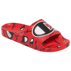Boys' Grade School - Champion IPO Warped Slides - Red/Black/White