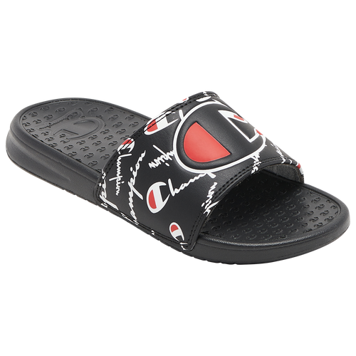 

Champion Boys Champion Super Slides - Boys' Preschool Shoes Black/Red/White Size 1.0