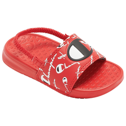Boys' Toddler - Champion Super Slides Warped - Red/Black/White