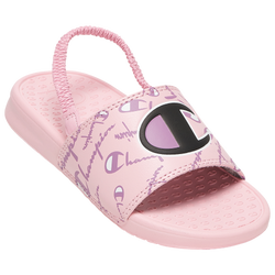 Girls' Toddler - Champion Super Slide Warped - Pink/White