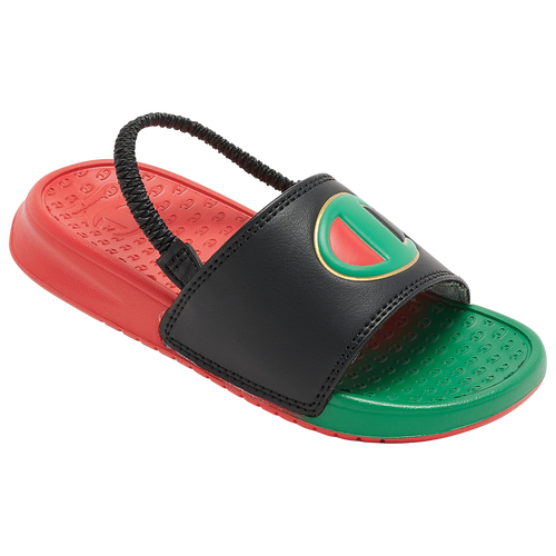 

Champion Boys Champion Super Slides Split - Boys' Toddler Shoes Green/Black/Red Size 04.0