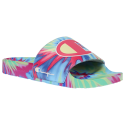 Women's - Champion Tie Dye Slide  - Pink/Yellow/Multi