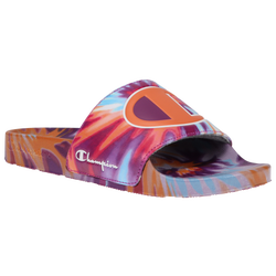 Women's - Champion Tie Dye Slides - Purple/Orange/Blue