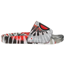 Boys' Grade School - Champion IPO Tie Dye Slides - Black/Red