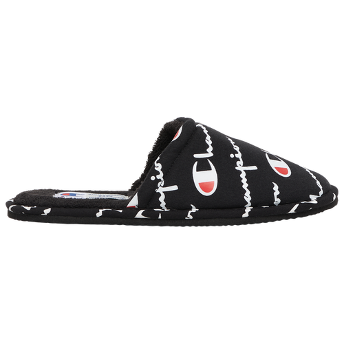 Shop Champion Boys  Sleepover Script Slipper In Black/white/red