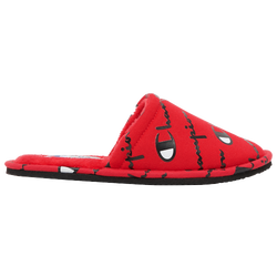Girls' Grade School - Champion Sleepover Script Slipper - Red/Black