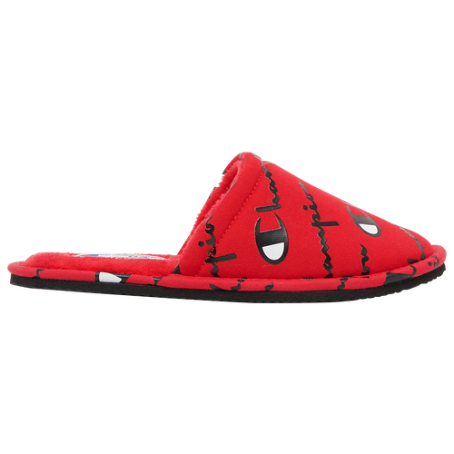 Champion Kids' Boys  Sleepover Script Slipper In Red/black