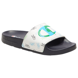 Boys' Preschool - Champion IPO Slide - White/Navy/Multicolor