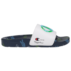 Boys' Grade School - Champion IPO Slide - Navy/White/Multicolor
