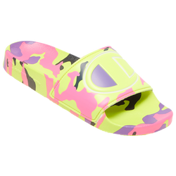Girls' Grade School - Champion IPO Slide - Yellow/Multicolor