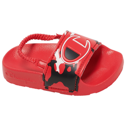 Boys' Toddler - Champion IPO Slides - Red/Gray/Black