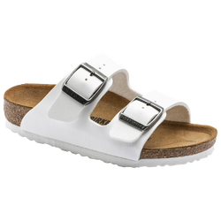 Girls' Preschool - Birkenstock Arizona Sandals - White