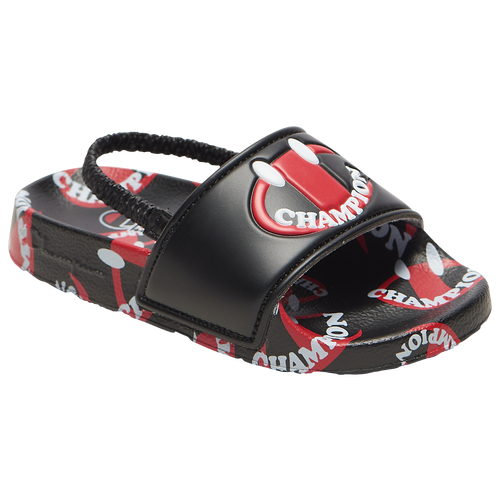 

Boys Champion Champion IPO Smile - Boys' Toddler Shoe Black/Red Size 04.0