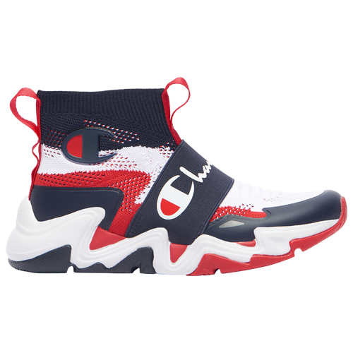 

Champion Boys Champion Hyper Future Hi - Boys' Grade School Running Shoes Navy/Red/White Size 5.5