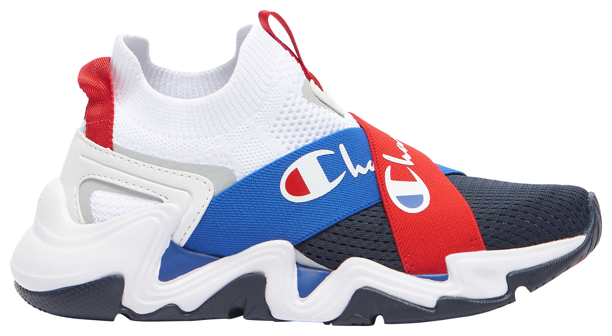 Red white sale blue champion shoes