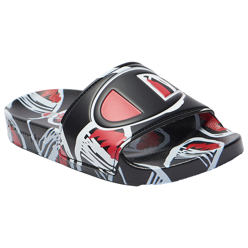 

Champion Boys Champion IPO Comic Slides - Boys' Preschool Shoes Black/Scarlet/White Size 13.0