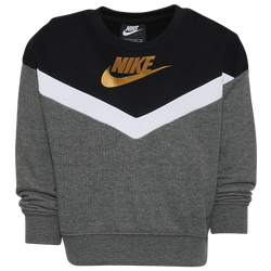 Girls' Preschool - Nike Go For Gold Crew - Gray/Gray