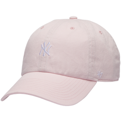 Men's - 47 Brand Yankees Base Runner Ballpark 47 Clean Up Cap - Pink/Multi