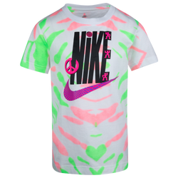 Boys' Preschool - Nike Festival Tie Dye T-Shirt - White/Green