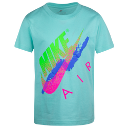 Boys' Preschool - Nike Air Beach Branding T-Shirt - Teal/Multicolor