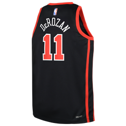 Boys' Grade School - Nike Bulls City Edition Swingman Jersey - Black/Red