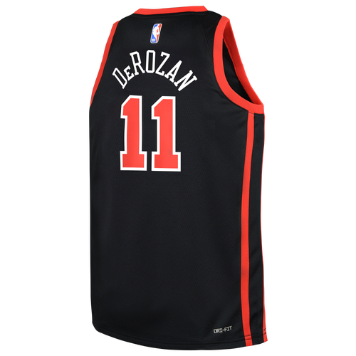 Youth Nike Demar Derozan Black Chicago Bulls Swingman Replica Jersey City Edition Size Large