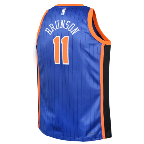 

Boys Nike Nike Knicks City Edition Swingman Jersey - Boys' Grade School Blue/Orange Size L