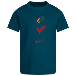 Boys' Preschool - Nike Peace Love Swoosh T-Shirt - Blue/Blue