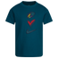 Nike Peace Love Swoosh T-Shirt - Boys' Preschool Blue/Blue
