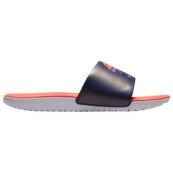 Girls' Preschool - Nike Kawa Slide SE 2 - Dk Purple Dust/Bright Mango
