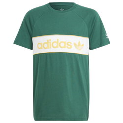 Boys' Grade School - adidas Originals NY T-Shirt - White/Green/Yellow