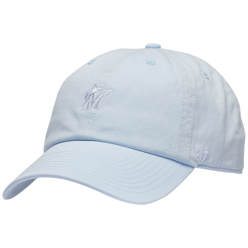 MENS - 47 Brand Marlins Base Runner Ballpark 47 Clean Up Cap - Blue/Multi