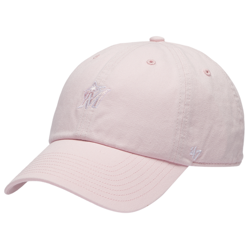 47 Brand Marlins Base Runner Ballpark 47 Clean Up Cap - 47 Brand Pink/Multi