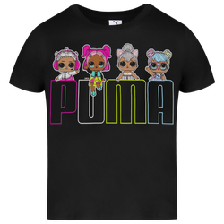 Girls' Preschool - PUMA X LOL CTN Jersey SS Fashion T-Shirt - Black/Pink